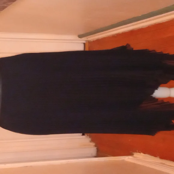 Elegant Black Pleated Skirt